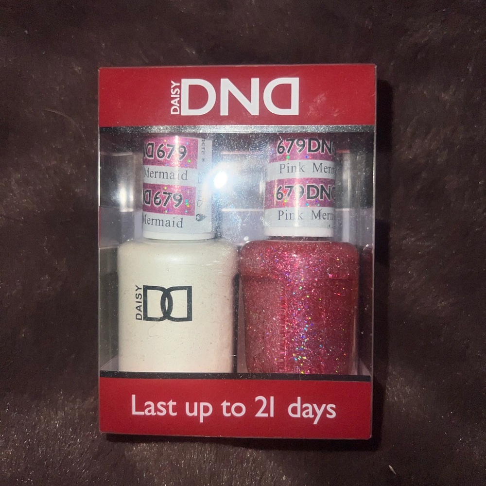 DND Pink Mermaid 🧜♀️💖 Gel Polish and Regular Polish Duo 💅🏼
